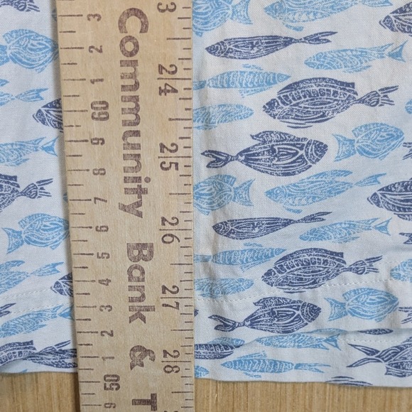 L.L.Bean Shirt‎ Tropics Fish Casual Men's Short Sleeve Button Down Men's Small - Picture 6 of 7